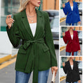 Vanessa Elegant Blazer with Pockets and Belted