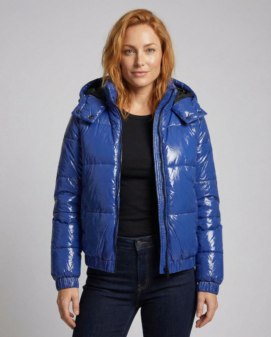 Vanessa Quilted Jacket in Blue