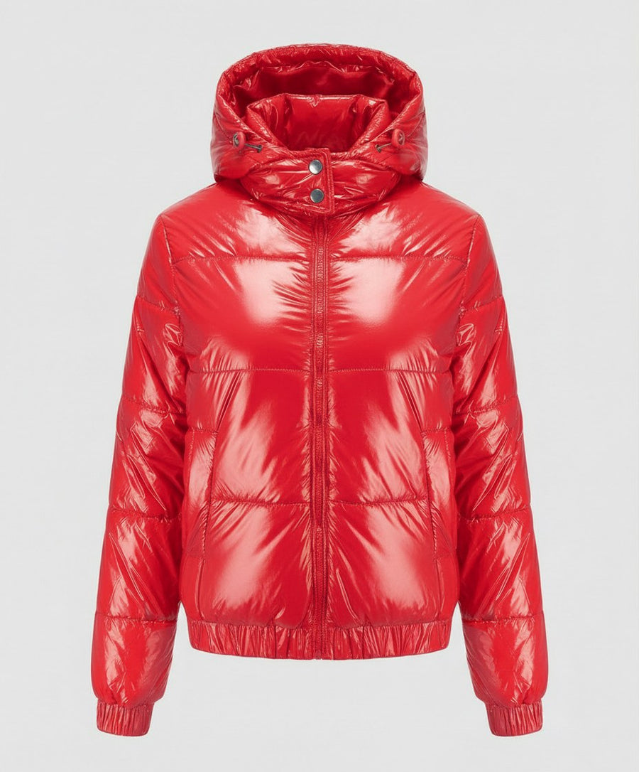 Vanessa Quilted Jacket in Red