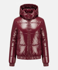 Vanessa Quilted Jacket in Wine Red