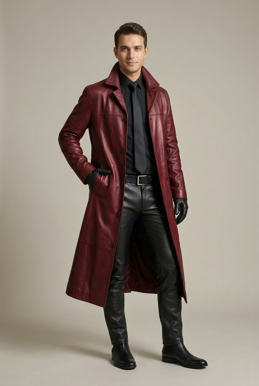 Men's Long Overcoat Relaxed Fit