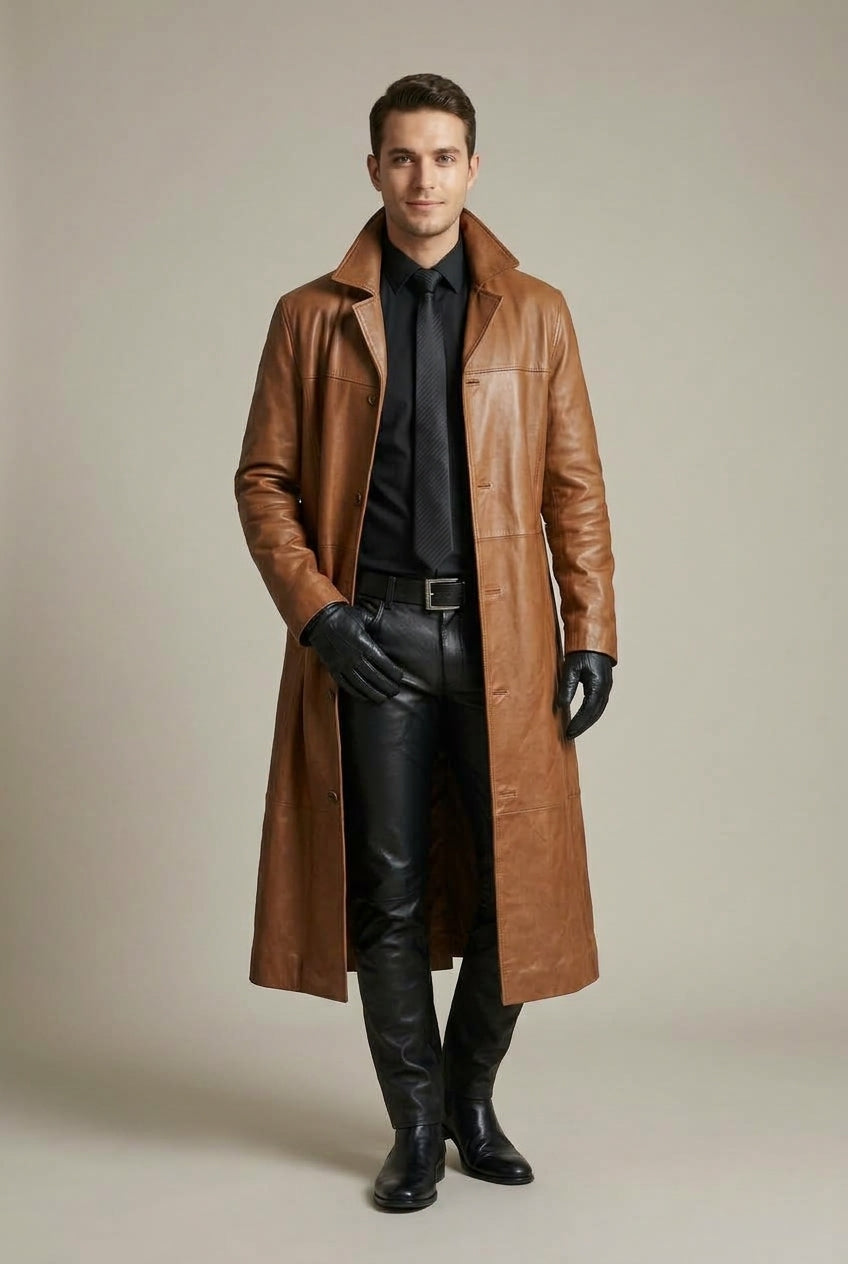 Men's Long Overcoat Relaxed Fit