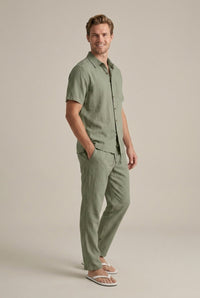 Men's Linen Two-Piece Set Relaxed Fit
