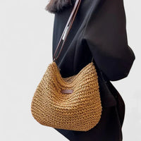 Svanhild | Women's Woven Straw Crossbody Bag