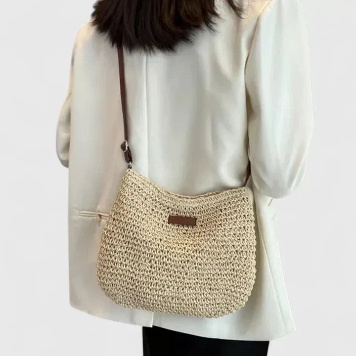 Svanhild | Women's Woven Straw Crossbody Bag