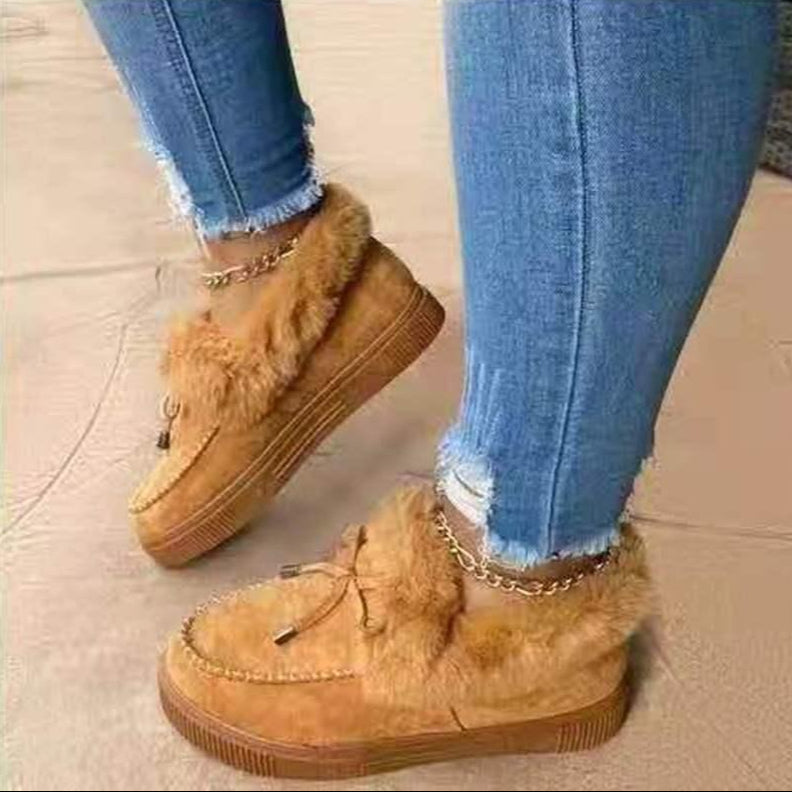 Women's Faux Suede Slippers Platform