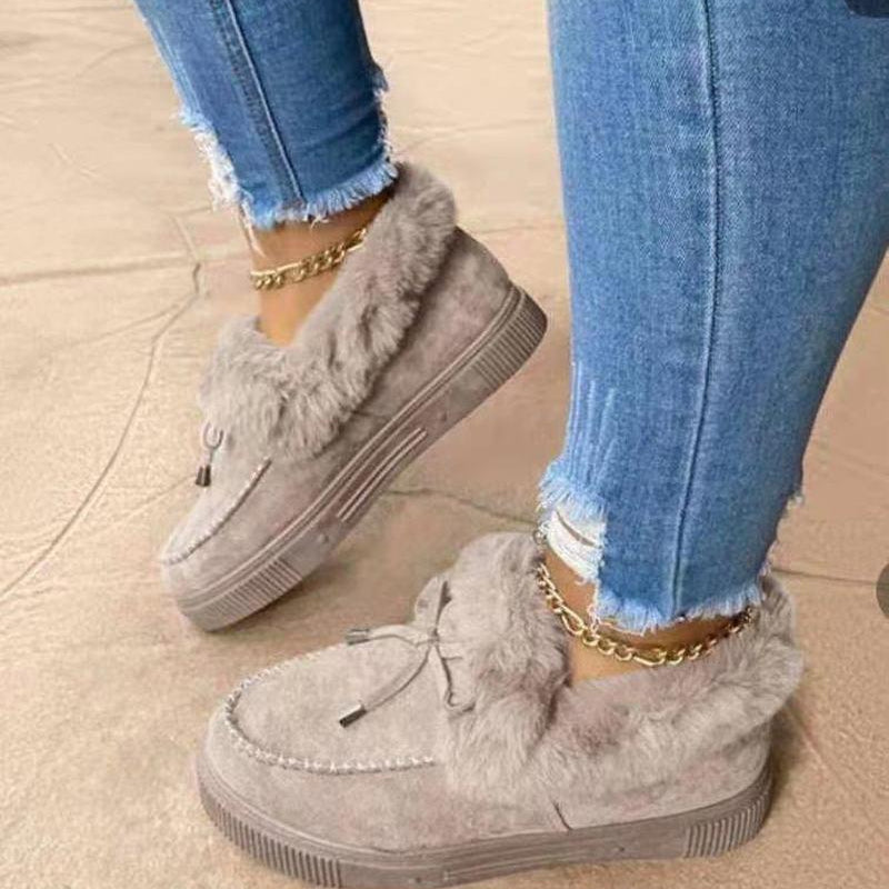 Women's Faux Suede Slippers Platform