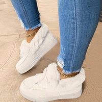 Women's Faux Suede Slippers Platform