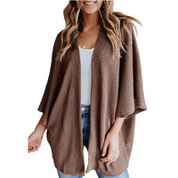 Veda Casual Knit Cardigan in Brown