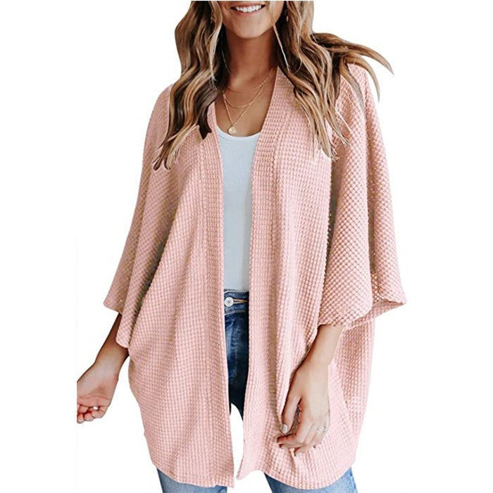 Veda Casual Knit Cardigan in Pink