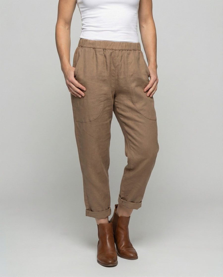 Veda Casual Linen Blend Trousers