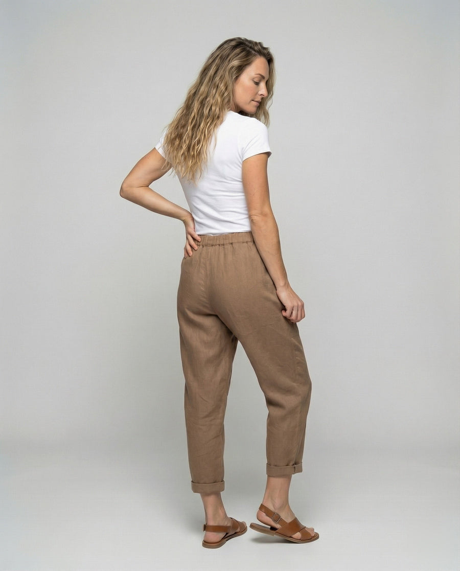 Veda Casual Linen Blend Trousers