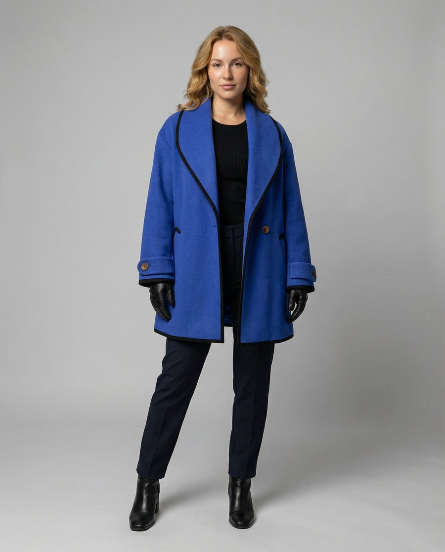Veda Elegant Jacket in Blue