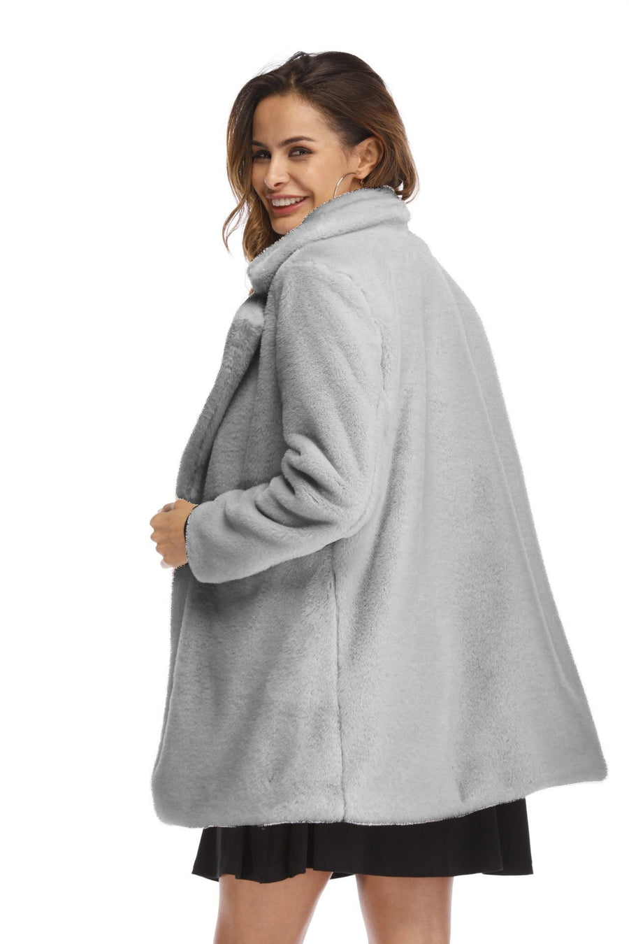 Veda Jacket with Hood in Light Grey