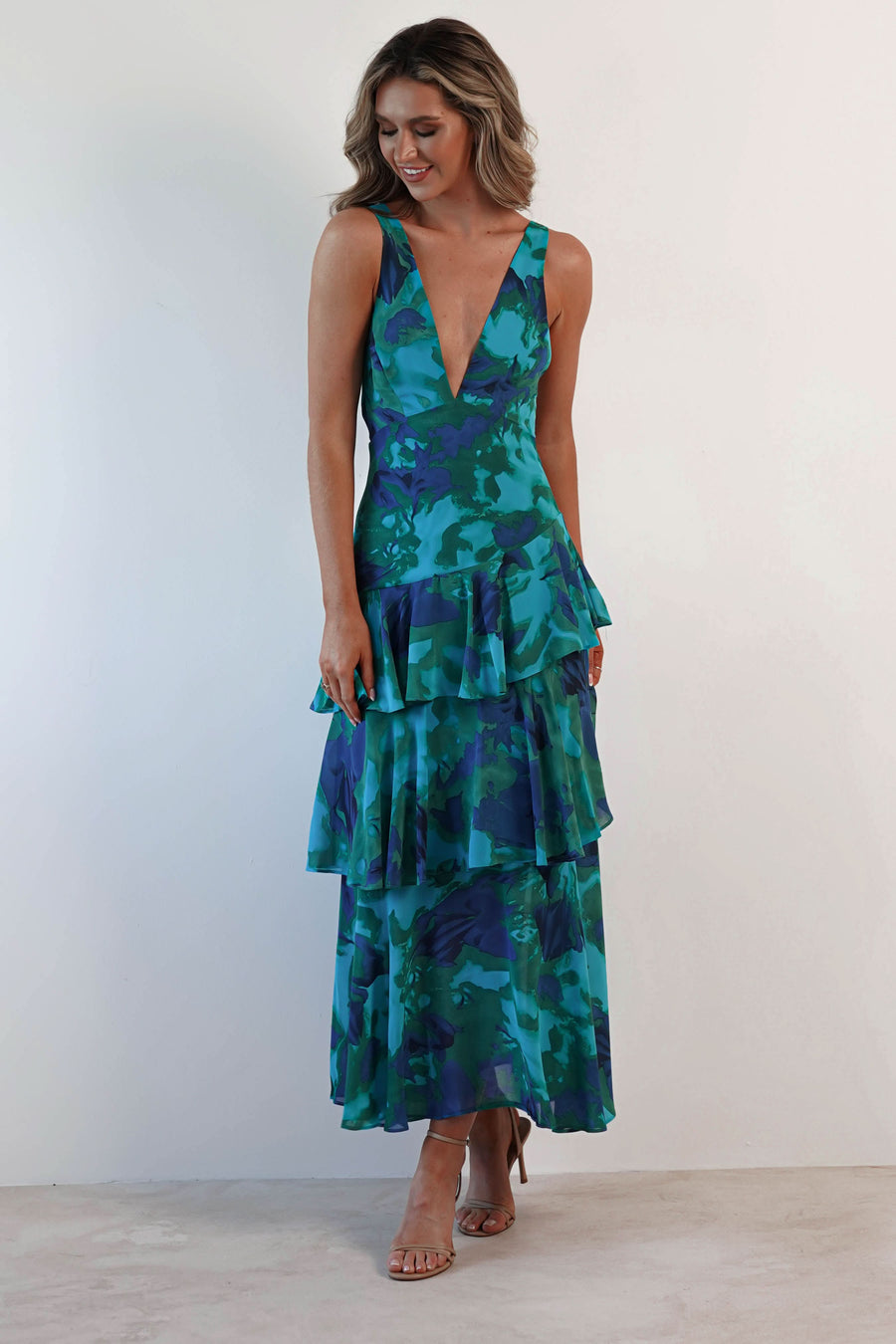 Veda | Ruffle Midi Dress
