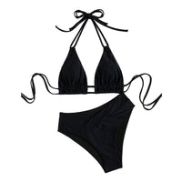Veldris Women's Triangle Bikini Set in Black