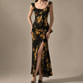 Veldris Women's Wedding Guest Floral Maxi Dress
