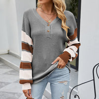 Vera Casual Knit Sweater in Grey