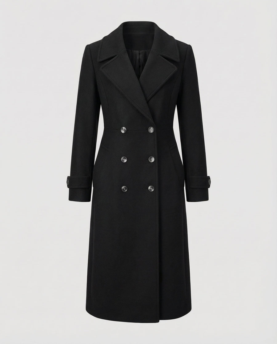Vera Elegant Coat in Black