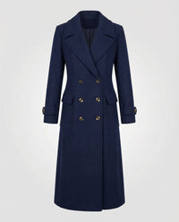 Vera Elegant Coat in Blue