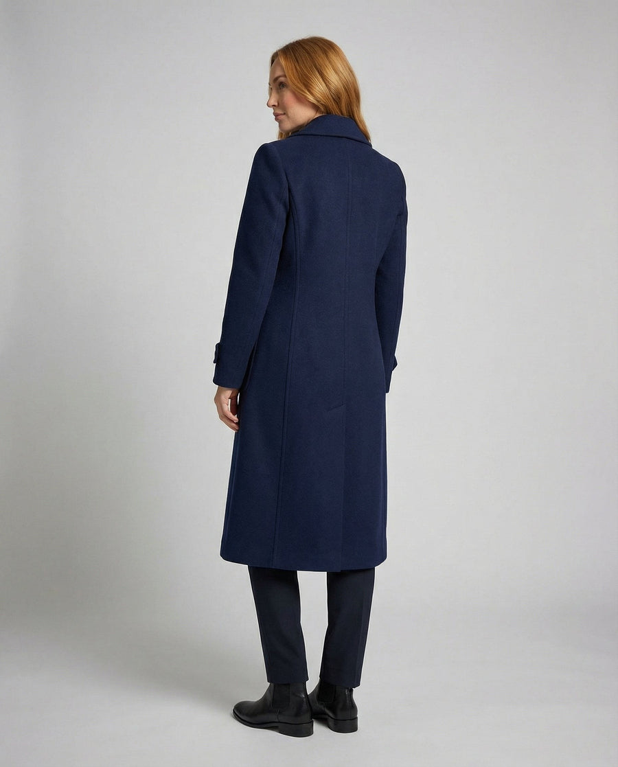 Vera Elegant Coat in Blue