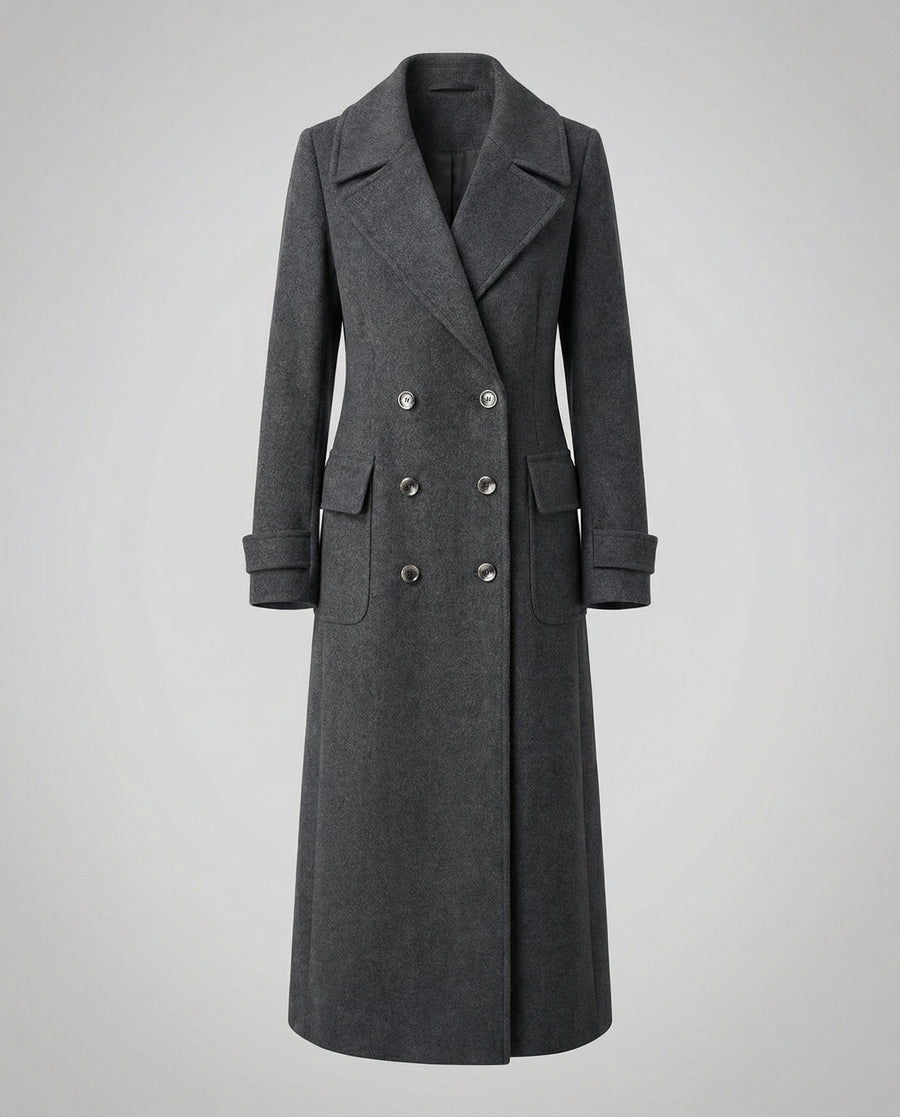 Vera Elegant Coat in Grey