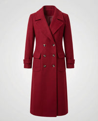 Vera Elegant Coat in Red