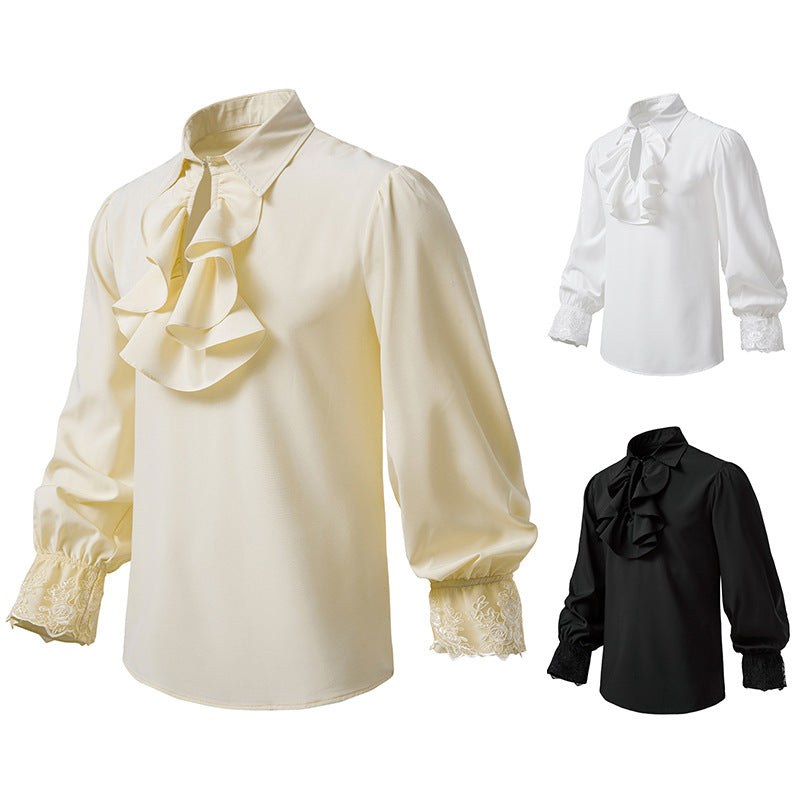 Vera Lace Blouse with Ruffles