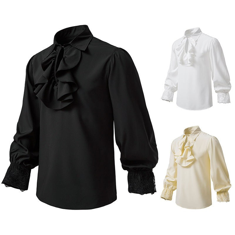 Vera Lace Blouse with Ruffles