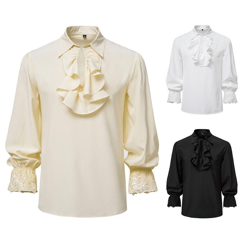 Vera Lace Blouse with Ruffles