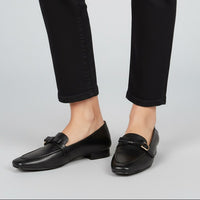 Vera Leather Loafer in Charcoal