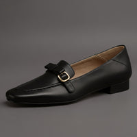 Vera Leather Loafer in Charcoal