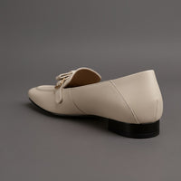 Vera Leather Loafer in Pearl