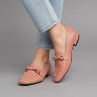 Vera Leather Loafer in Rose Pink