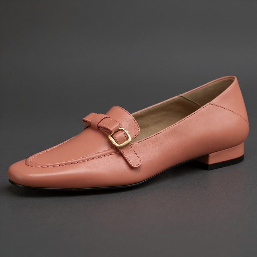 Vera Leather Loafer in Rose Pink