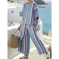 Veradawn Women's Striped Relaxed Two-Piece Set