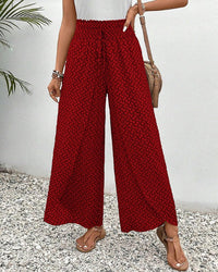 Vera™ Relaxed Wide Leg Trousers in Red