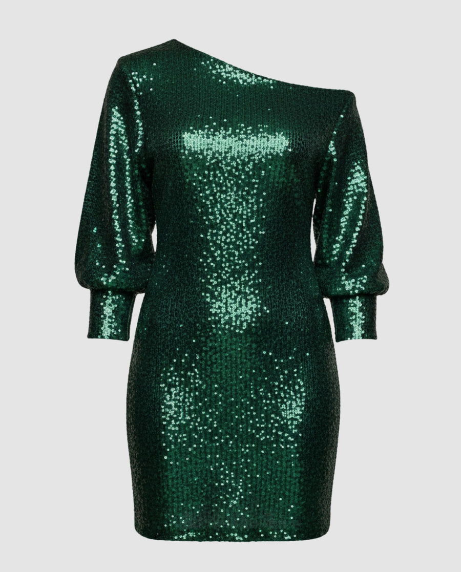 Verena Mini Dress in Green