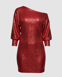 Verena Mini Dress in Red
