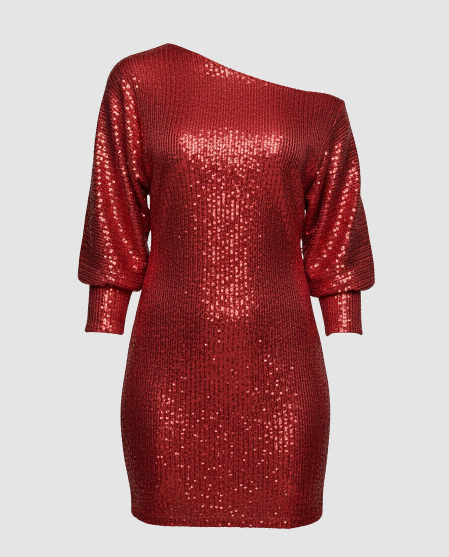 Verena Mini Dress in Red