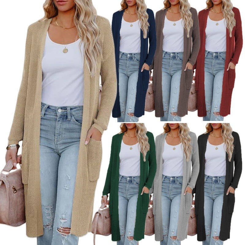 Verity Casual Knit Coat with Pockets