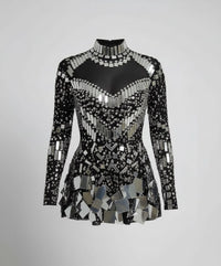 Verity Elegant Bodysuit in Black