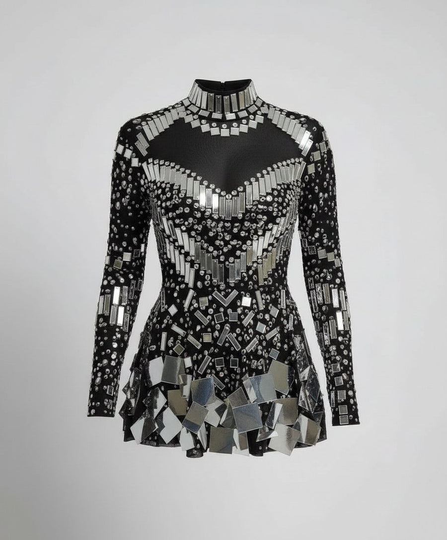 Verity Elegant Bodysuit in Black