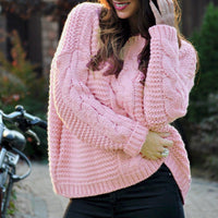 Verity Knit Sweater in Pink