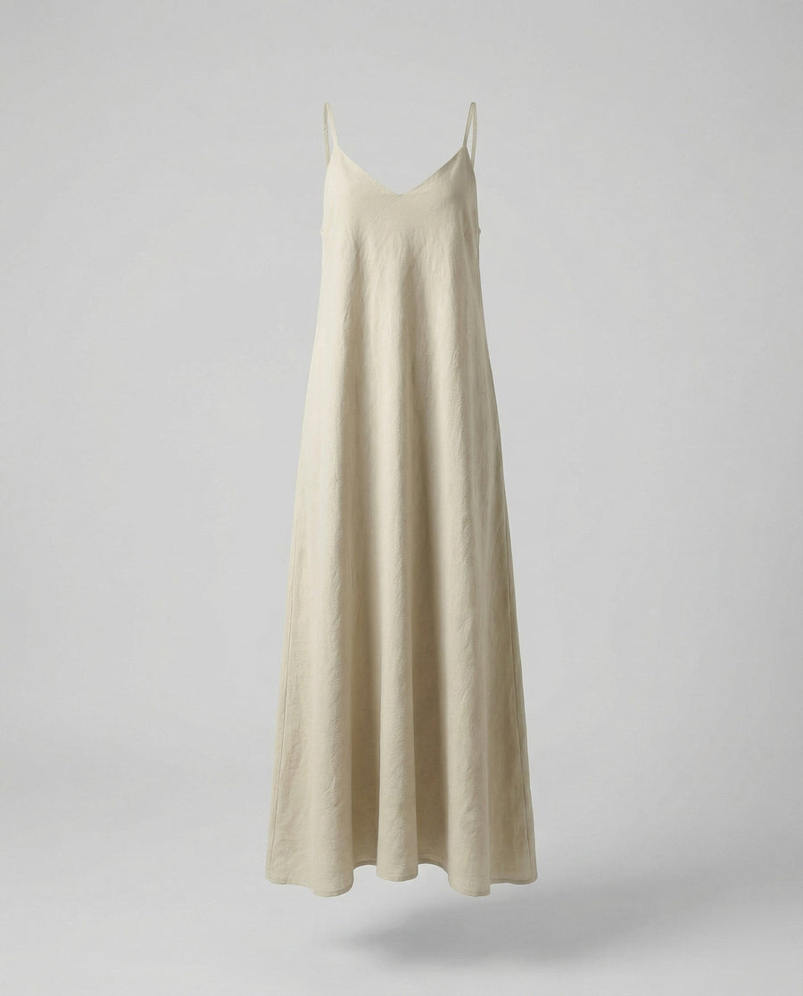 Verity Linen Dress in Khaki