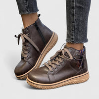 Verity Women's Lace-Up Ankle Boots in Black