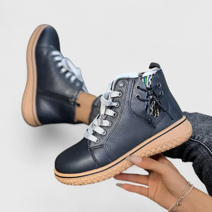 Verity Women's Lace-Up Ankle Boots in Black