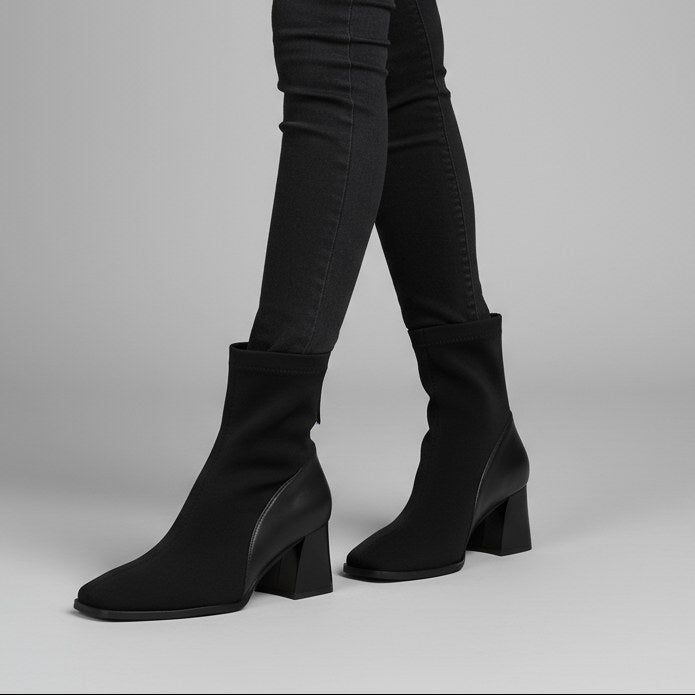 Verona Suede Ankle Boot in Charcoal