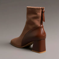 Verona Suede Ankle Boot in Sienna Brown
