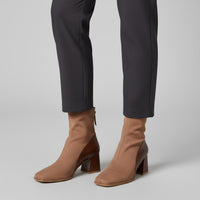 Verona Suede Ankle Boot in Sienna Brown